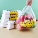 50 Pcs Plastic Bag 3 Sizes Food Storage Bags with Handle supermarket Grocery Shopping Useful Shopping Bag Kitchen Storage Basket - Image 2