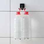 1pc Black Kitchen Rotating Punch-free Wall-mounted Shelf 6 Rotating Hooks Pot Shovel Chopping Nail-free Adhesive Hook Rack - Image 4