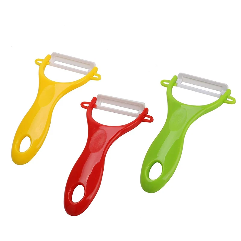 kf-S4a408da555e84a7b880358d94490882fp.webp LMETJMA Ceramic Peeler 4 Color Vegetable Fruit Peeler Kitchen Potato Carrot Cucumber Peeler Peeling Kitchen Gadgets KC0113 - Image 1