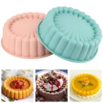 Silicone Charlotte Cake Pan Nonstick Baking Mold,Cheesecake Chocolate Dessert Maker Oven Freezer Safe Easy Release Kitchen Tools - Image 2
