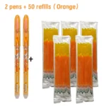 Erasable Pen 0.5mm Set 6 Color Ink Gel Pen Erasable Refill Rod Washable Handle School&Office Writing Stationery Gel Ink Pen - Image 2