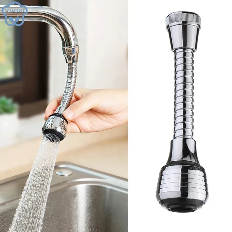 kf-Sb9abf4f3d5f94cc8979e113ba66f0883x.webp Kitchen Gadgets 2 Modes 360 Rotatable Bubbler High Pressure Faucet Extender Water Saving Bathroom Kitchen Accessories Supplies - Image 1
