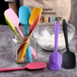 21cm silicone spatula Cream spatula High temperature resistant non-stick spoon Kitchen baking accessories and tools - Image 2