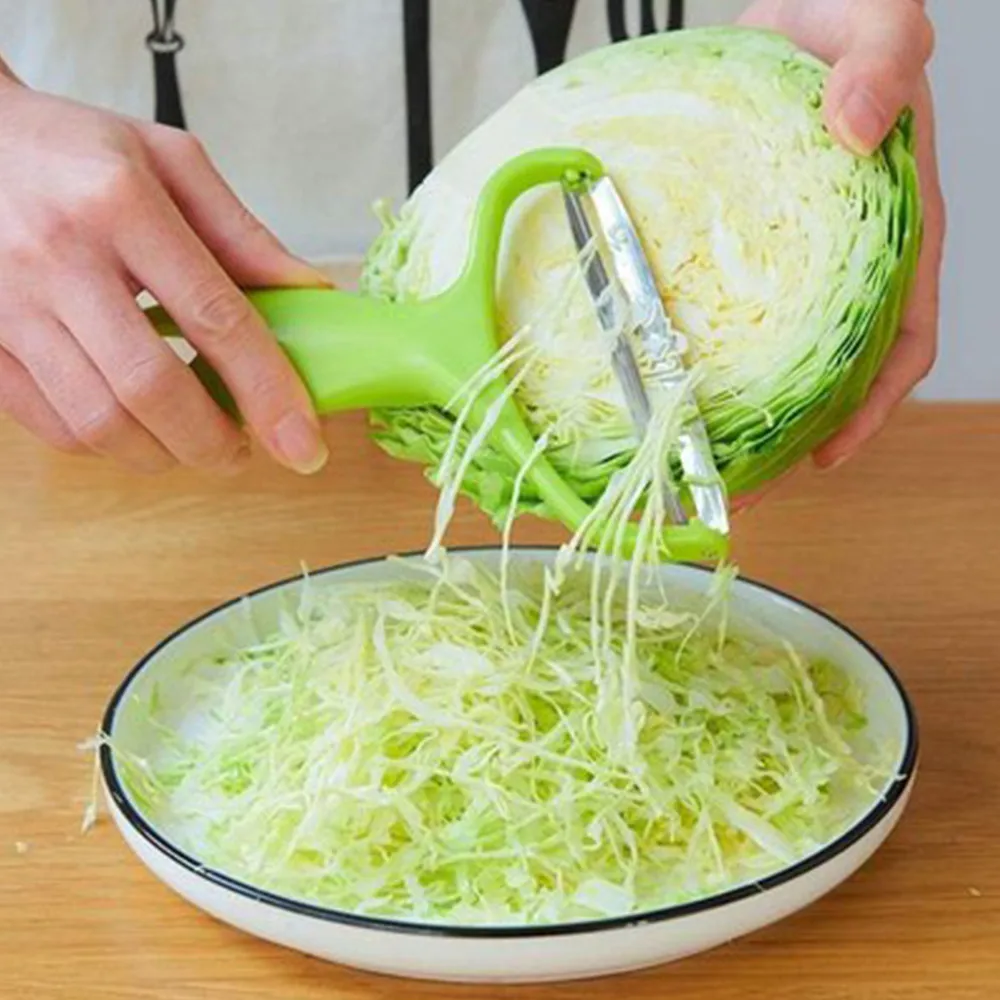 kf-Sd9f83ca48e854b40a86c1d43e4948ab3X.webp Cabbage Slicer Vegetable Cutter Cabbage Grater Salad Potato Slicer Melon Carrot Cucumber Shredder Home Kitchen Tools - Image 1