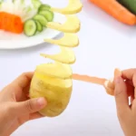 Spiral Potato Cutter Twisted Slice Potato Tower Whirlwind Potato Cut Diy Creative Fruit And Vegetable Spiral Slicer For Kitchen - Image 4